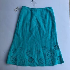 NWT Harold’s Blue Detailed Skirt
